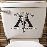 Epic Modz Harry Potter Inspired Ministry Of Magic Toilet Vinyl Decal Sticker Wall Fantastic Beasts Door Loo