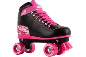United Skates Roller Skates Kids - Girls Pink Roller Skates, Boys Blue Roller Skates, Ideal Quad Skates for Beginners for Indoor & Outdoor Use, Beginner Roller Boots Durable Wheels & Comfortable Fit