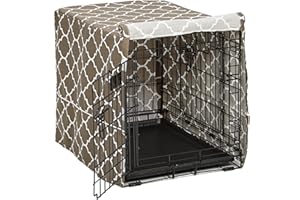 MidWest Homes for Pets, Copertura per gabbie in tessuto protetto da teflon, copertura privacy per gabbie MidWest e New World lunghe 60,96 cm, adatta a lavatrice/asciugatrice, CVR24T-BR