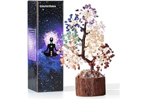 ‎XIANNVXI XIANNVXI Chakra Steine Kristallbaum Kristalle Edelsteine Baum Deko Stein Groß Lebensbaum Geldbaum Glücksbringer Kristall Baum Spirituelle Geschenke viel Glück