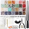 Kit per la Creazione di Gioielli con Perline Cristallo, Kalolary 28 Colori Anelli Pietra Naturale