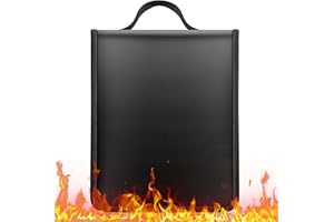 Mejasg 60 Haken Feuerfeste Schlüsseltasche, Tragbare Feuerfeste wasserdichte Tasche mit Reißverschluss und 10 Farben Schlüsselanhänger für Auto, Hotel, Büro, Haus, Garage, Vermietung