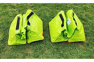 Callieway 2 Sacchi per Sabbia “Premium riempibili (Sabbia Non è Inclusi!) per Tunnel Agility Ø 60cm con Tacchetti di Gomma (Verde Mela)