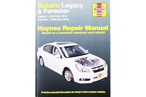 Subaru Legacy (10-16) & Forester (09-16) Haynes Repair Manual (Paperback)