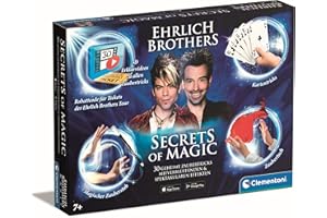 Clementoni Ehrlich Brothers Secrets of Magic - Zauberkasten für Kinder ab 7 Jahren - Magisches Equipment für 30 verblüffende Zaubertricks inkl. 3D Erklärvideos 59312