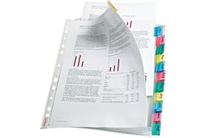 ESSELTE 414170 12 polipropylenowe etui z kolorami, A4