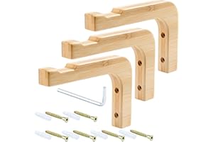 BAM BOO BOX - Uchwyt Ścienny na Rośliny, Wieszak Drewniany, Hak na Kwiaty, Stojak Kwietnikowy