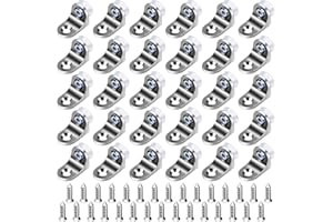 HUALIANG 30 Pz Supporto Perni, Perni per Mensole Supporto con Ventosa, Staffa di Fissaggio ad Angolo Retto, Supporti da Pavimento in Acciaio Inox, per Armadi,Vetrine,Mobili Librerie,Dispensa Scaffalature,4mm