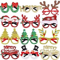 Accessori Natalizi Da Indossare 12 Pezzi Occhiali Di Natale Cerchietto