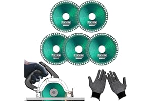 HAGUAN Indestructible Disc 2.0 - Cut Everything in Seconds, Indestructible Disc for Grinder, 4" x 1/25" x 4/5”Diamond Cutting Wheels,Indestructible Cutting Disc for Cutting Grinding of All Materials (5Pcs)