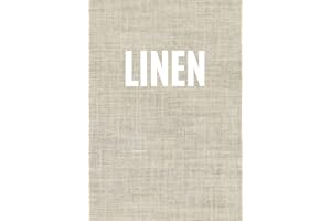 Linen: A linen print decorative book for coffee tables, bookshelves and interior design styling: Stack texture decor books to add design to any room. ... your own home or as a gift. (Texture Print)