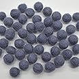 Oriental Direct based in Yorkshire 100% Wool Felt Balls - 50 Felt Balls - 1cm - Smoke Blue