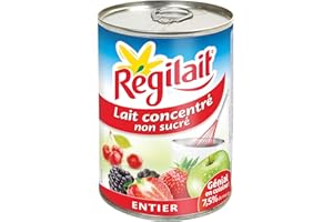Régilait Lait Concentré Non Sucré Boîte Entier 410 g