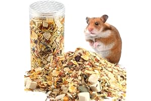 Abizoo Gourmet Hamster & Gerbil Food, Dry Food for Hamsters, Supports Healthy Digestion and Healthy Teeth, Unique Treats for Guinea Pigs, Hamsters, Gerbils