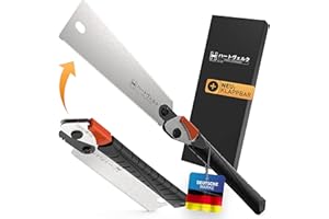 ‎HARDTWERK HARDTWERK Japansäge Hanzo klappbar [RYOBA - doppelseitig] 240mm aus SK4 Karbonstahl (SUPER-GRIP Griff) für Heimwerker - japanische Säge Feinsäge