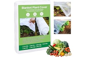 YAWAHOME Garden Fleece Frost Protection, 30gsm Horticultural Fleece, Winter Plant Cover 2.5x 10 m, Anti-Freeze Breathable Winter Fleece for Plants