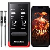 ThermoMaven P2 Upgraded Wireless Meat Thermometer with 2 Probes | WiFi and RF up to 2,000 feet, Accuracy &plusmn;0.3&deg;C, IPX8, NIST a