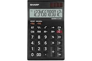 Sharp el-124twh Bureau Calculatrice de bureau – Noir/Blanc