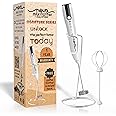 Nova Milk Frother Rechargable Coffee Frother Milk Frother with Stand & Coffee Beater 2in1 Handheld Blender and Egg Whisker |Signature Series Standard With STAND - SIGNATURE SERIES