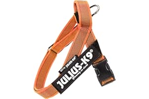 Julius-K9 Color & Gray Arnés de Correa de IDC, Tamaño: XS/Mini-Mini, Naranja-Gris