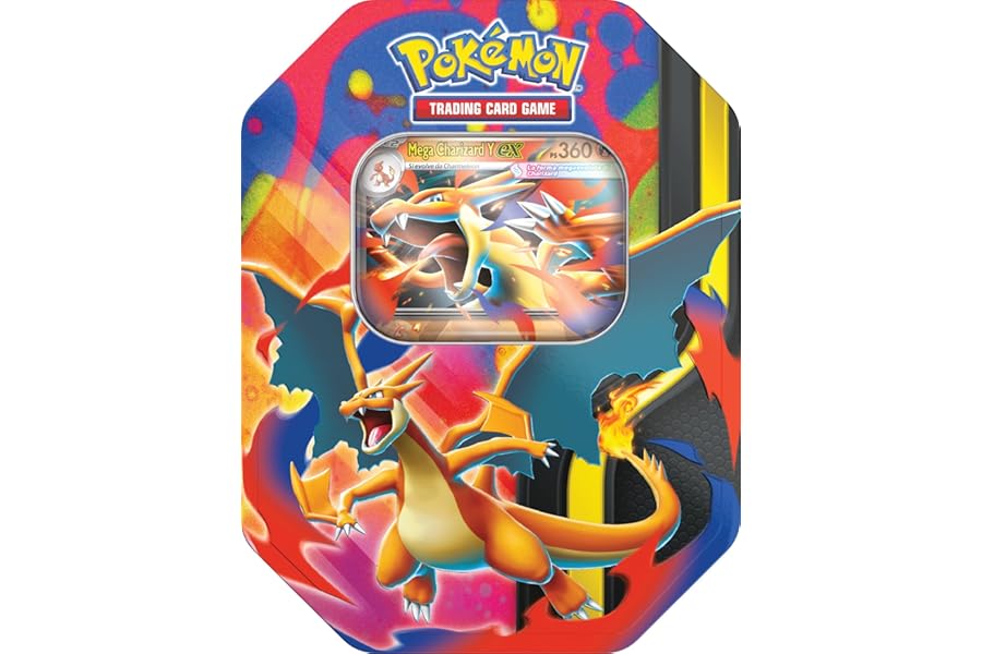 Pokémon: GCC Pokémon Mega Charizard/Mega Charizard Y-ex Collector's Box (Four Expansion Packs and One Holographic Promotional Card), Italian Edition
