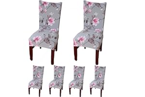 TEERFU Stretch Modern Chair Covers Dining Chair Protector Removable Soft Spandex Dining Room Chair Slipcovers for Hotel Party Wedding Kitchen