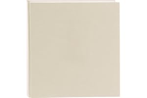 goldbuch 27605 Fotoalbum Summertime Trend 2, Fotobuch mit 60 weißen Seiten mit Pergamin Trennblätter, Erinnerungsalbum mit Leinen Einband, Album zum Einkleben von Fotos, Beige, ca. 30 x 31 cm