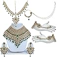 I Jewels Traditional Gold Plated Kundan Ethnic Bridal Jewellery Set for Women