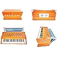 KHALSA MUSICAL Harmonium 3 1/4 Octave, 7 Stopper 2 Bellow, 39 Keys, Two reed Bass Male High Sound long Sustain with Free Carry bag