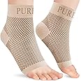 Pure Health Ankle Support for Ligament Damage Sprained Ankle, Achilles Tendonitis Foot & Plantar Fasciitis Support Strap, Heel Pain Relief & Wrap for Compression (Beige Pair, XL)