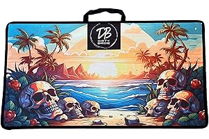 Dirty Birdie Golf | Skull Island - Microfiber Towel | Quick-Dry | Super Absorbent | Easy Attachment | Golf Essential | Winter Golf Towel