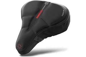 WITTKOP Coussin de Selle de vélo en Mousse à mémoire de Forme Confortable I Housse de Selle de vélo pour Hommes et Femmes avec Concept Ergonomique à 3 Zones