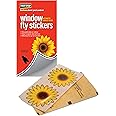 Pest-Stop Window Fly Stickers - Colourfull Window Fly Stickers, Insect Flies Wasp Pest Killer - Kitchen, Garden and much more - Effective for Upto 3 Months