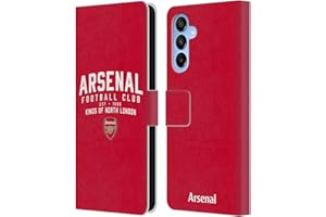 Head Case Designs Officially Licensed Arsenal FC Kings Of North London Typography Leather Book Wallet Case Cover Compatible With Samsung Galaxy A16 5G