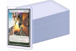 VIYOHOH Top loaders Hard Card Sleeves, 35PT Hard Plastic Trading Card Protectors, 3" x 4" Baseball Card Protector, Topload Card Holder Case for Football Card, Sports, MTG, Yugioh Card (25)