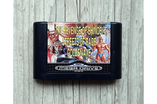 MEGA GAMES 2 : The revenge of Shinobi + Streets of Rage + Golden Axe
