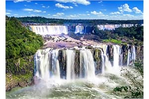 HUADADA Jigsaw Puzzles for Adults 1000 Piece Jigsaw Puzzles for Adult,JigsawPuzzle 1000 Pieces for Adults Challenging Puzzle Games（Iguazu Waterfalls）