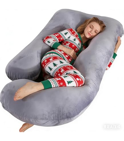thumbnail image 2 of YANZHI U Shaped Pregnancy Pillow For Pregnant Women, Maternity Pillow For Back, Hips And Legs With Removable And Adjustable Cotton Cover 2 of 11