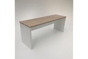 ‎MÖBEL SD Möbel SD Bank SitzbankSonoma Eiche hell Sägerau/Weiß massivholzoptik Kante