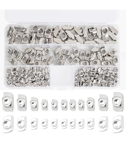 25 Pezzi Scanalature M8 Scanalatura 8 Per Profilo In Alluminio 30 X 30 Mm, Acciaio Al Carbonio Nichelato - Foto 6