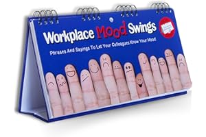 BOXER GIFTS Workplace Mood Swings Flip Book - Phrases And Sayings To Let Your Colleagues Know Your Mood: Fun Gift For Colleagues: 1