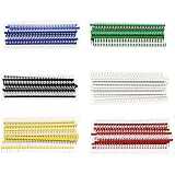 Aussel 6Colors 2.54mm Breakable Pin Header PCB Board Single Row 40Pin Male Header Connector for Arduino Shield Pack of 60 (PI