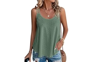 DUOEASE Tank Top Damen Sommer Spaghetti Oberteile Sommermode ärmellose Shirt Damen