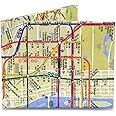 Dynomighty Men's Subway Map Mighty Wallet - Super Thin Lightweight Tyvek Billfold