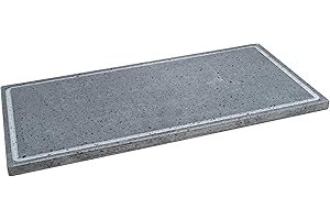 ETNA STONE&DESIGN LAVA GRILL L BISTECCHIERA PIETRA LAVICA ETNEA PIASTRA LEVIGATA 60x30 cm PER FORNO E BARBECUE COTTURA CARNE, PESCE, VERDURA E PIZZA Etna Stone & Design (L)