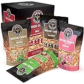 Premium Wood chips Mix (Hickory, Apfel, Buche und Kirsche) für optimales Raucharoma beim Grillen/Räucherchips Gasgrill - Räuc