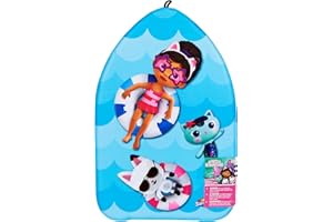 SWIM WAYS SwimWays Gabby's Dollhouse kickboard, deska do pływania z twardej pianki, do nauki pływania, dla dzieci od 5 lat