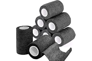 ‎BILGETA BILGETA Selbstklebender Verband, 8 Rollen x 7,5cm x 4,5m Pflaster Rolle Verbandsmaterial, Elastische Binde Bandage Fixierbinde Haftbandage Selbstklebend
