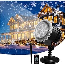 Projecteur De Noël Extérieur – Effets Flocons De Neige Dynamiques, étanche IP44, Portée 10 M, Installation Facile
