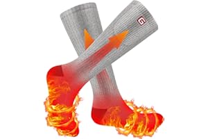 Svpro Calcetines eléctricos Recargables para Hombres y Mujeres Calcetines calefaccionados con batería de 4000mAh 3 ajustes de Calor Calcetines de Clima frío Calentamiento hasta 12 Horas